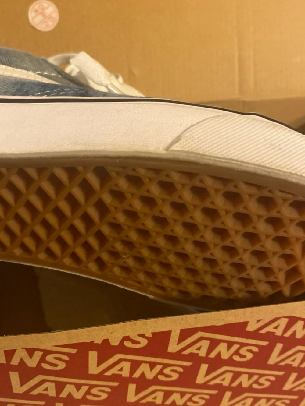 Vans Kids Denim Two-Tone Blue Old Skool Sneakers